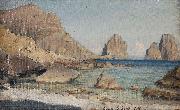 Albert Hertel Capri Spain oil painting artist